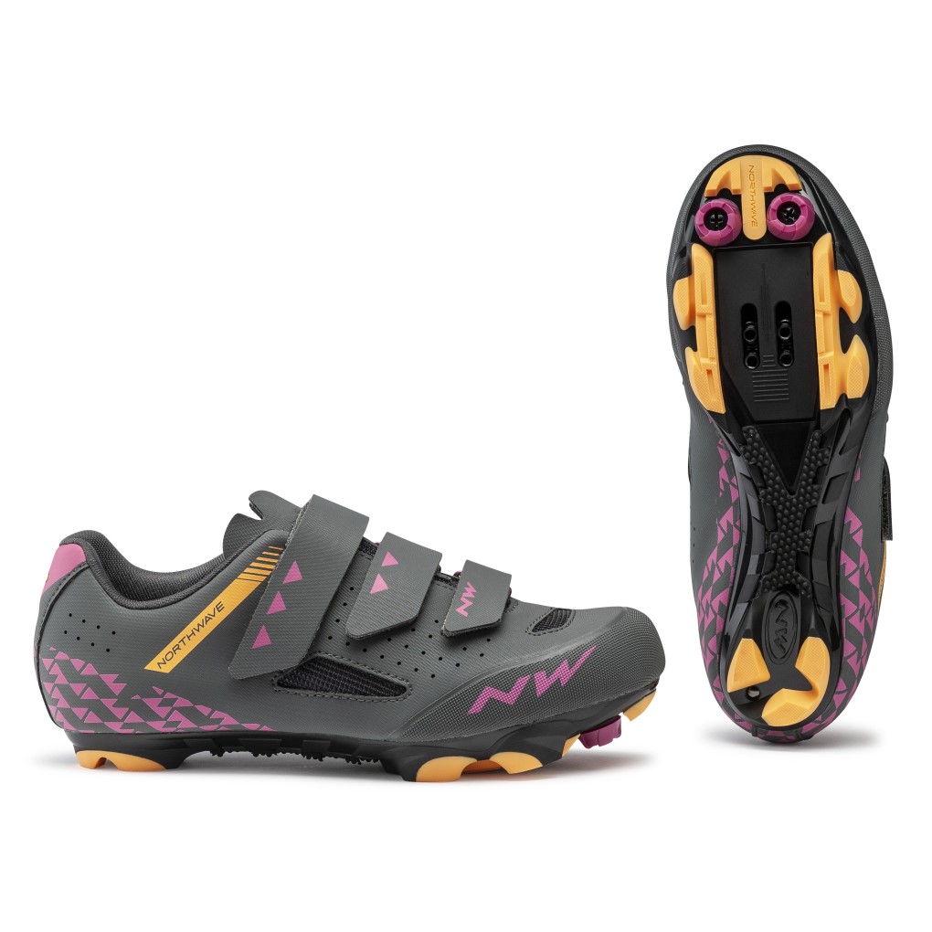 Sapatilhas Northwave Origin Anthracite Fcsia Laranja mulher