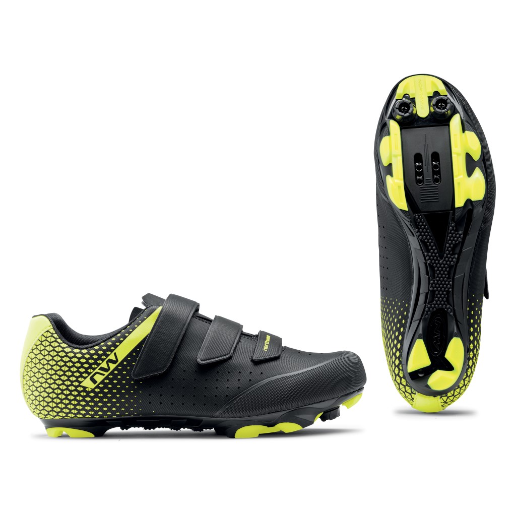 Sapatilhas Ciclismo Northwave ORIGIN 2 Preto-Amarelo Fluo