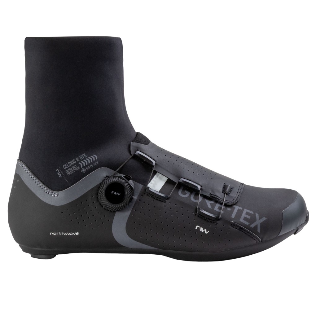 Zapatillas Ciclismo CELSIUS R GTX ROAD Negro-Gris Oscuro