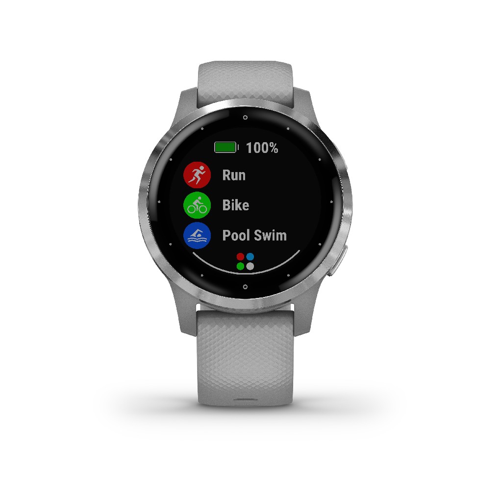 Garmin Vivoactive 4S Music Cenizo Plata