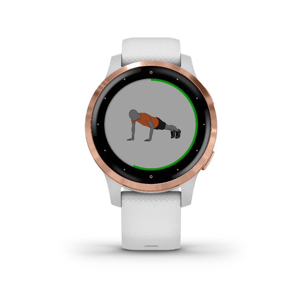 Garmin Vivoactive 4S Music Rosa Branco y Oro Rosa