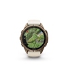 Garmin Fenix 9 Pro � inReach, 43mm Amoled Titanio correa silicona beige/gris
