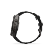 Garmin Fenix 9 Pro � inReach, 47mm Amoled Titanio revesti. de DLC gris carbon correa silicona negro