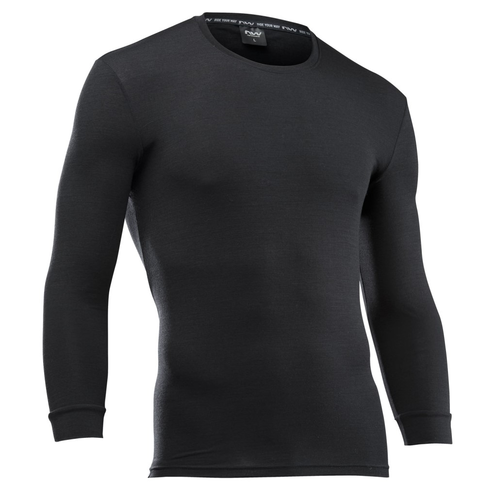 Camiseta Int. m/l Northwave SURFACE MERINO LS Negro