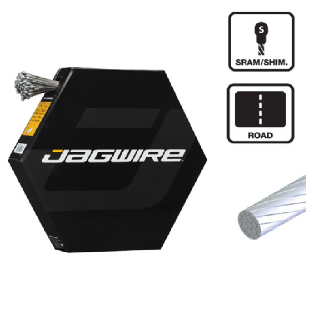 Cabo do Travo Jagwire Carretera Slick Stain 1.5x2000mm 100pcs Sram-Shim