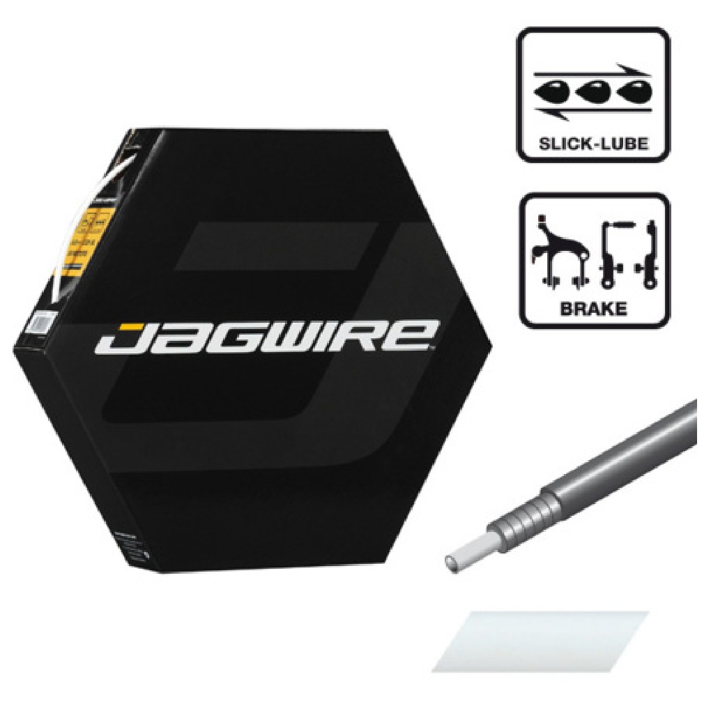 Cobertura do Travo Jagwire Branco 5mm x 50m CGX-SL Slick-Lube