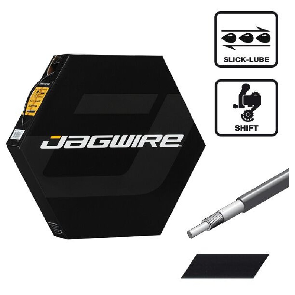 Cobertura do Mudana Jagwire Preto 4mm x 50m LEX-SL Slick-Lube