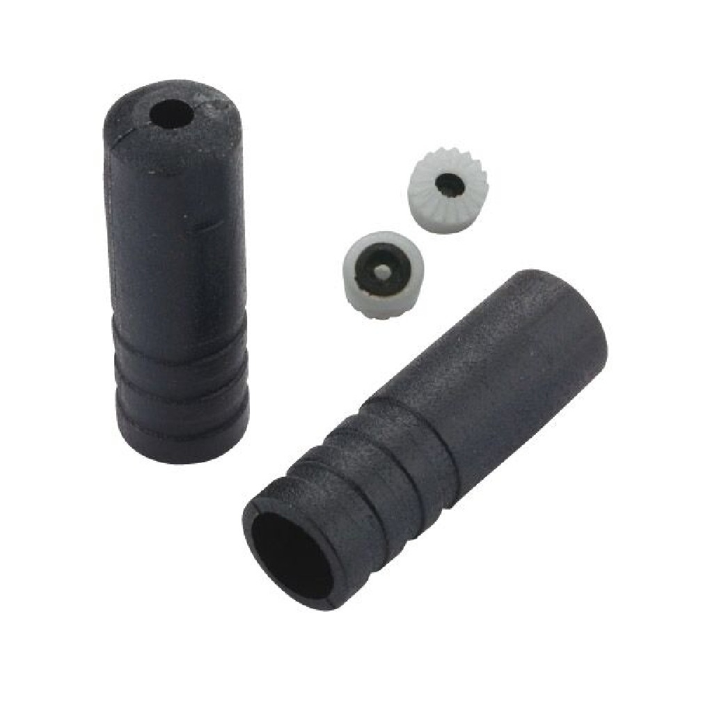 Tampo selado Cobertura do Mudana Jagwire 4 mm Plstico Preto 100 pcs