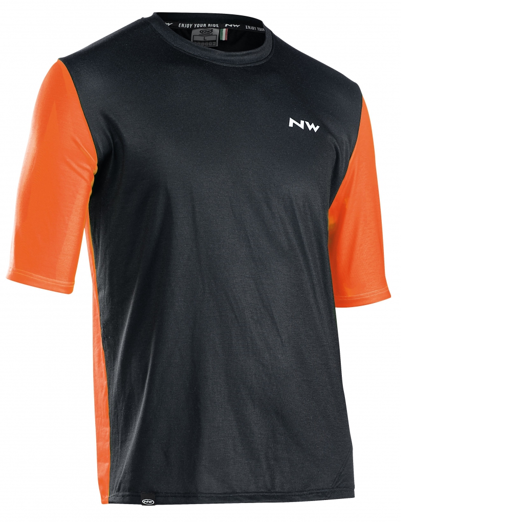 Camisolas m/c XTRAIL Preto-Naranja NORTHWAVE