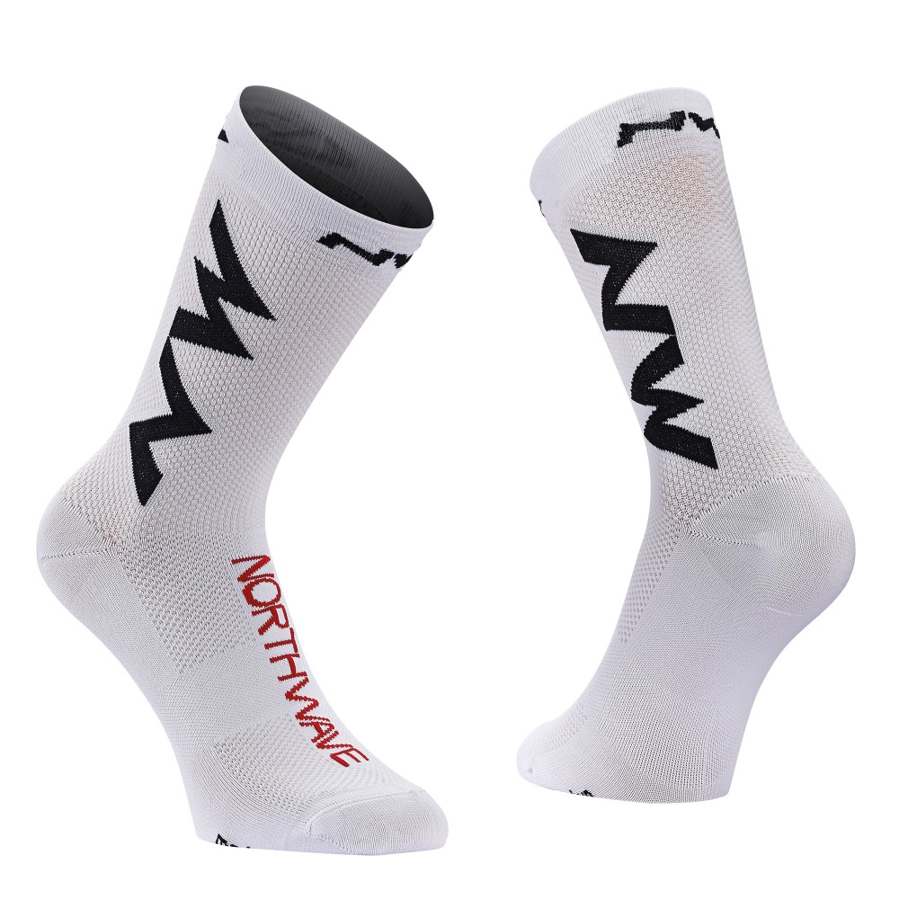 Meia EXTREME AIR Branco-Preto-Vermelho NORTHWAVE