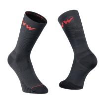 Meia EXTREME PRO Preto-Vermelho NORTHWAVE