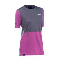 Camisolas m/c XTRAIL 2 WOMAN Cinza Oscuro-Rosa