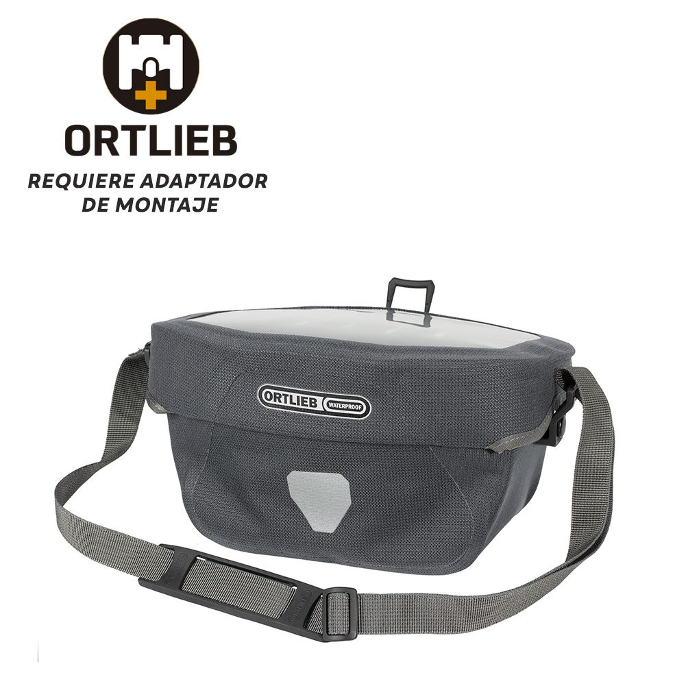 Sacos de guiador Ortlieb Ultimate Six Urban Sem adaptador 5L Pimienta