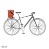 Cesta Trasera Ortlieb UP-TOWN RACK 17,5L Rooibos