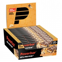 BARRITA POWERBAR PROTEINPLUS 40% CARAMELO CREMA DE CACAHUETE CRISP 12 UNIDADES