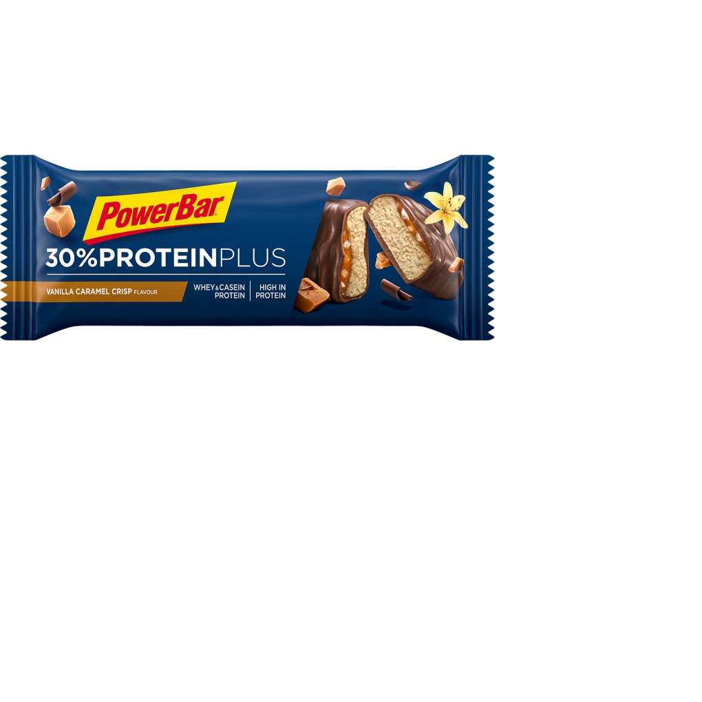 Barras PowerBar ProteinPlus 30% Baunilha Caramelo Crisp 1 unidad