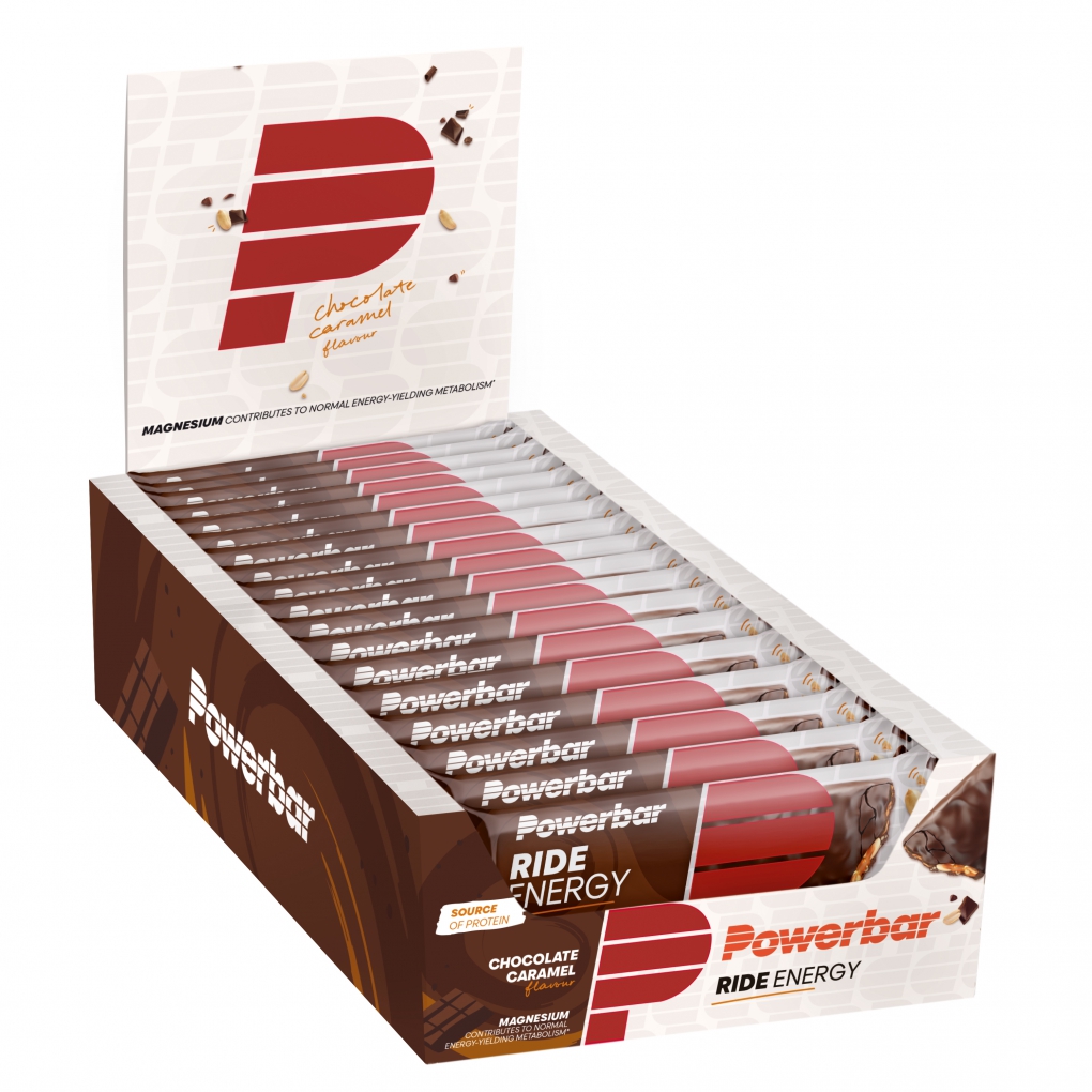 Barras PowerBar Ride Energy Chocolate Caramelo 18 unidades