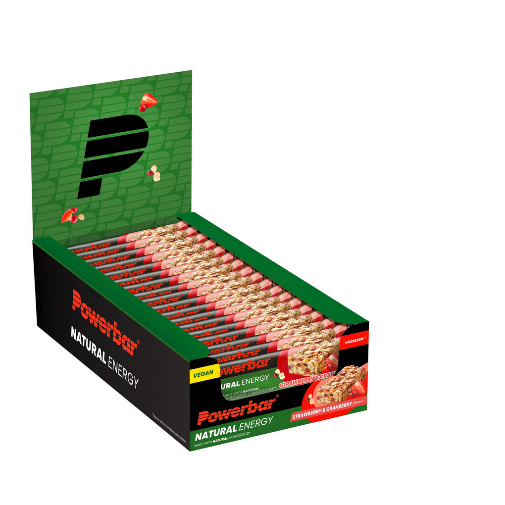 Barrita PowerBar Natural Energy Fresa Arndano 18 unidades