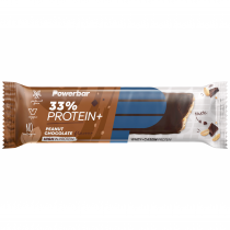 BarrasPowerBar ProteinPlus 33% Chocolate Amendoim 10 unidades