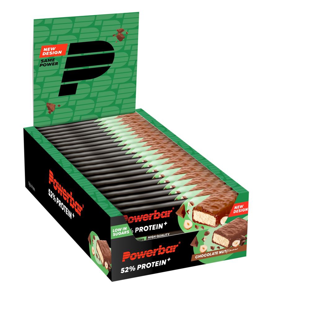 Barras PowerBar ProteinPlus 52% Chocolate 20 unidades
