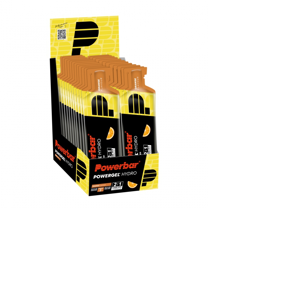 PowerBar PowerGel Hydro Laranja 24 unidades