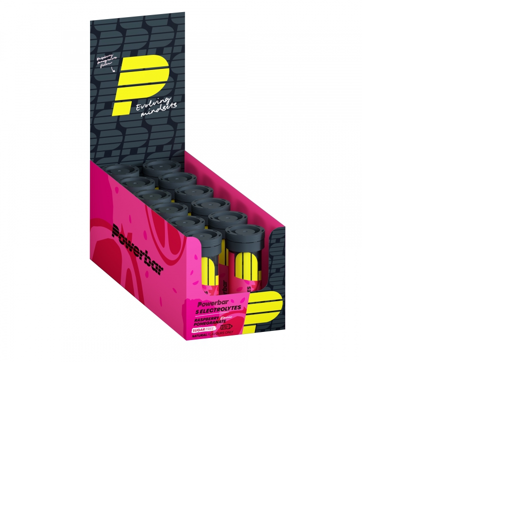 PowerBar Tubo 5 Electrolitos Framboesa Granada 12 unidades