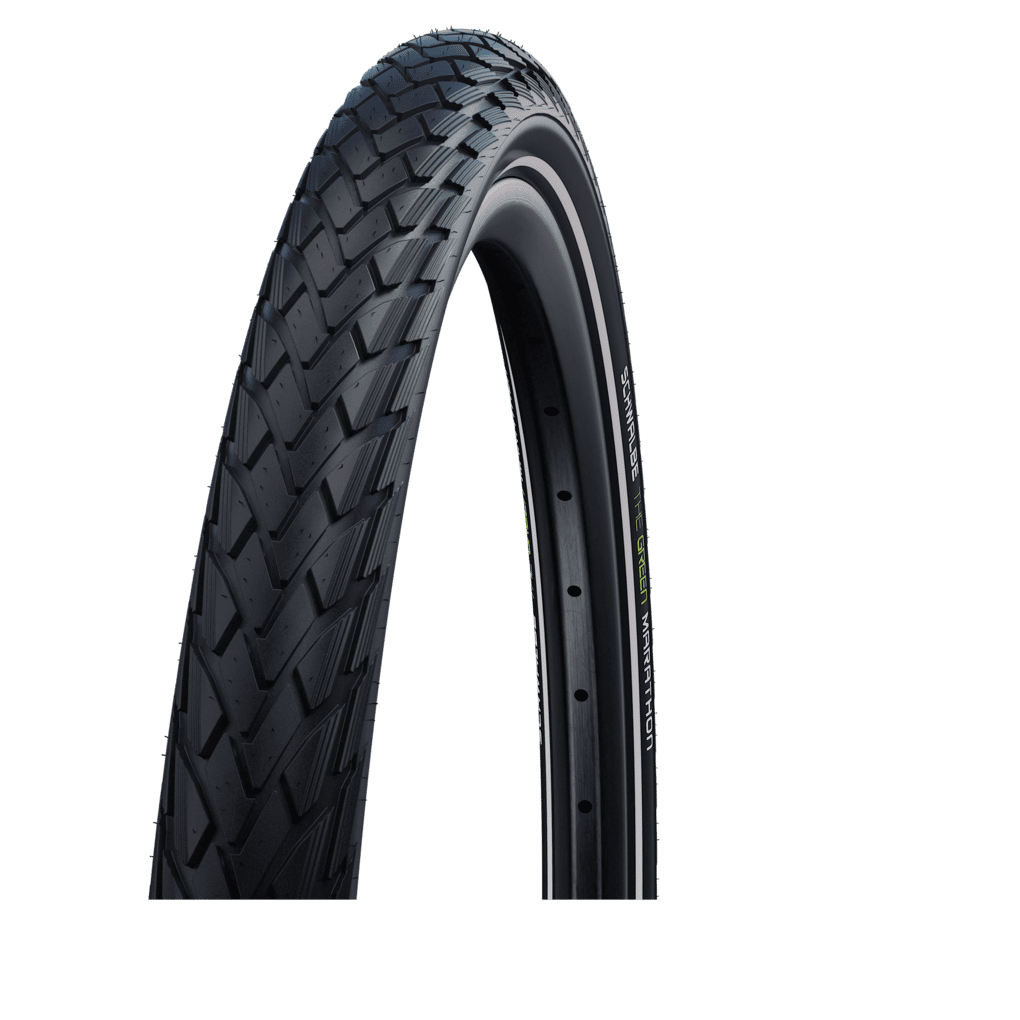 Cubierta Schwalbe MARATHON Perf, GreenGuard, TwinSkin 16x1.35 Reflectante