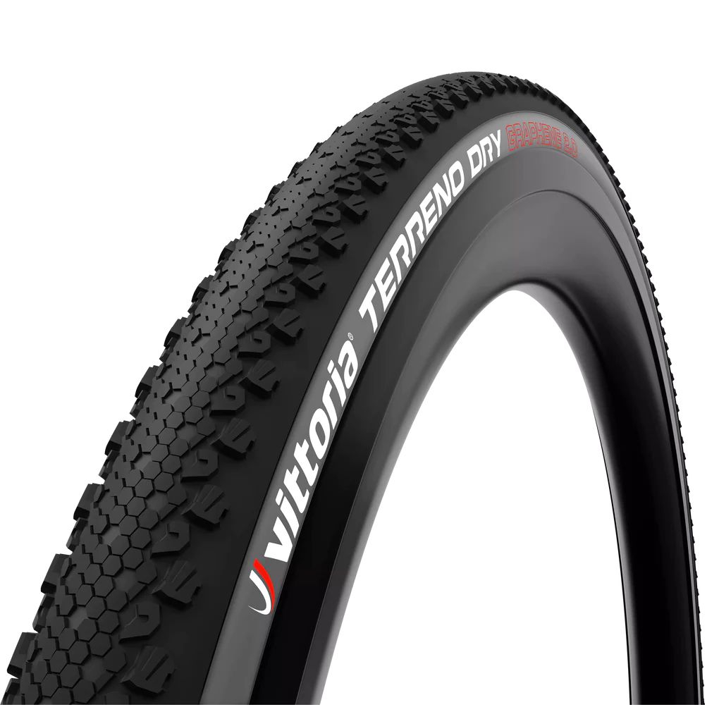 Cubierta Gravel Vittoria Terreno Dry 700x45c TLR Antracita-Negro G2.0