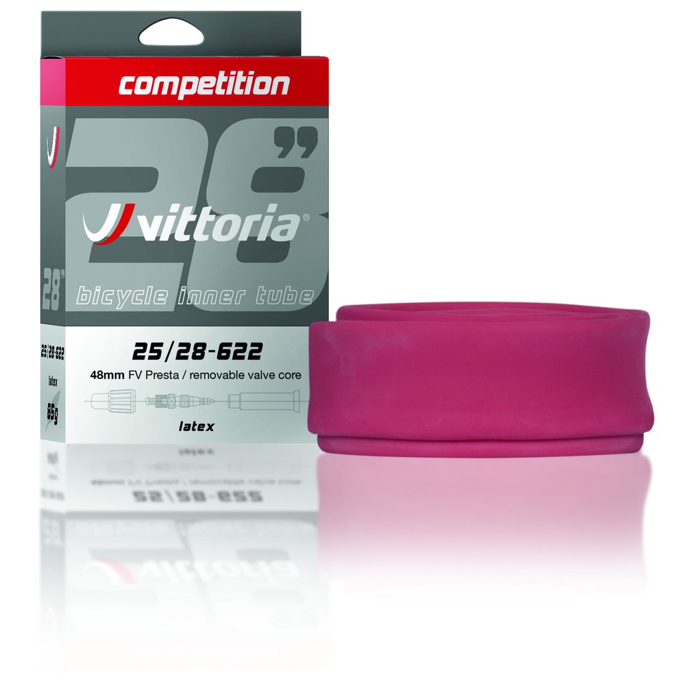 Cmara Estrada Vittoria Competition Latex 700x25 28c FV Presta RVC 48mm