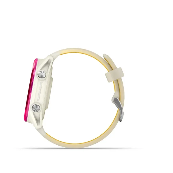 Reloj Garmin Forerunner 570 Aluminio Lila con Correa en Blanco y amarillo 42mm