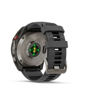 Garmin Fenix 8 Pro - 51mm Amoled Sapphire, Titanio con correa de silicona en negro/gris