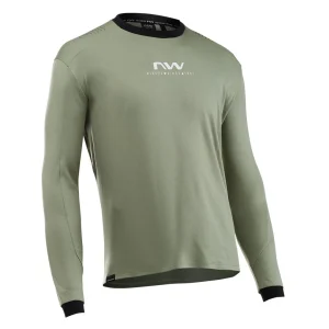Maillot m/l Northwave SHARP Verde Cottage-Blanco