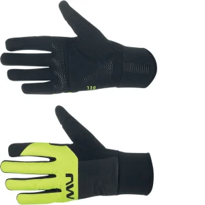 Guantes Northwave FAST GEL Negro-Amarillo Fluo