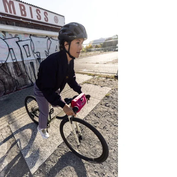Bolsa Manillar Orltieb Velo Sling Flex Cyber Bandolera 2,5l. Rosa Fluo