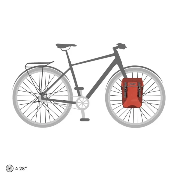 Alforjas Ortlieb SportPacker Plus QL2.1 par (2x)15L Dark Chilli