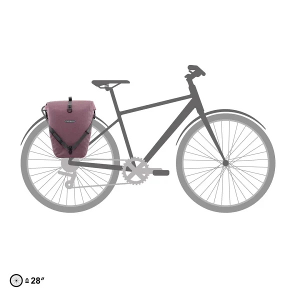 Alforja Urban Ortlieb BACK-ROLLER QL3.1 Indivi 20l. sin kit de montaje Rosa Ceniza