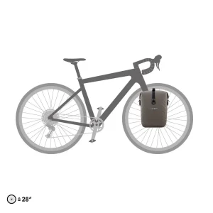 Alforja Ortlieb GRAVEL-PACK QL3.1 Individual 14,5L. sin kit de montaje Marrón