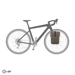 Alforjas Ortlieb Gravel Pack QL2.2 Individual 14,5l. Marrón