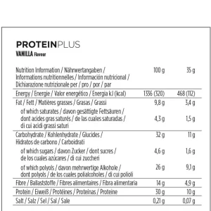 Barrita PowerBar ProteinPlus Low Sugar Vainilla 30 unidades