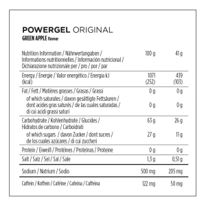 PowerBar PowerGel Manzana Verde Cafeína 24 unidades