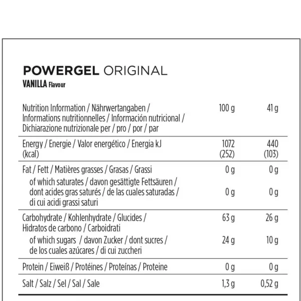 PowerBar PowerGel Vainilla 24 unidades