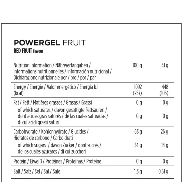 PowerBar PowerGel Frutos Rojos 24 unidades