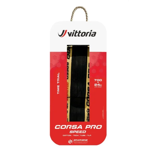 Cubierta Carretera Vittoria CORSA PRO SPEED 700x26c TLR Plegable Para-Negro G2.0