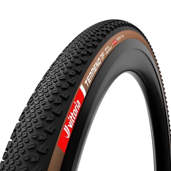 Cubierta Gravel Race Vittoria TERRENO T50 mixed 700X40 TLR Brown-blk G2.0