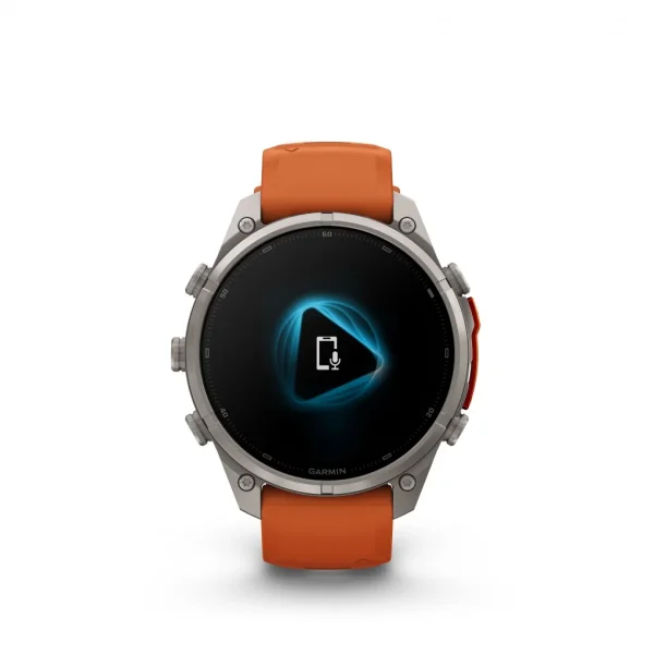Garmin Fenix 9 Pro – inReach, 47mm Amoled Titanio correa silicona naranja/naranja claro