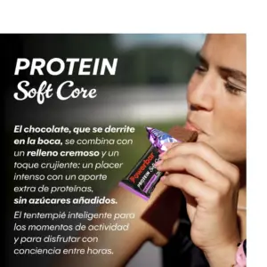 PowerBar Protein Soft Core Chocolate Negro 12u.