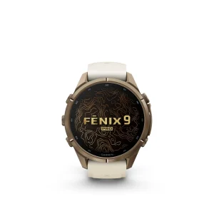 Garmin Fenix 9 Pro – inReach, 43mm Amoled Titanio correa silicona beige/gris