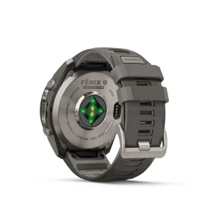 Fenix 9 Pro – inReach, Solar, 51mm Titanio correa silicona gris