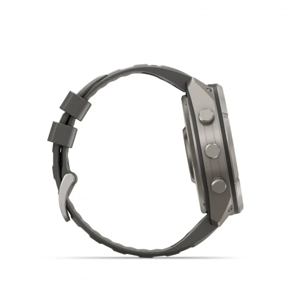 Fenix 9 Pro – inReach, Solar, 51mm Titanio correa silicona gris